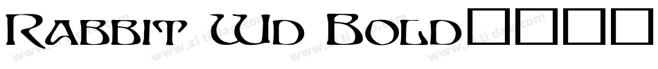 Rabbit Wd Bold字体转换